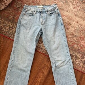 Abercrombie & Fitch Light Blue Curve Love Boyfriend Jeans